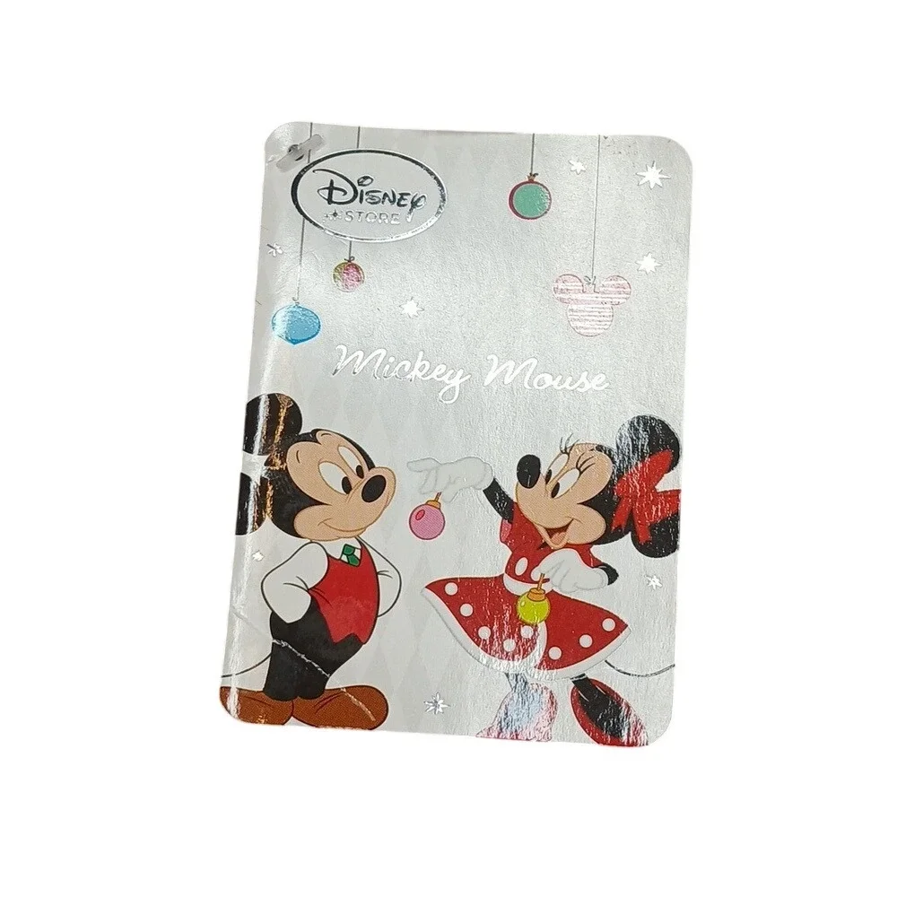 Disney Store Plush‎ Mickey Mouse Red 2014 Holiday Argyle Sweater Vest NWT